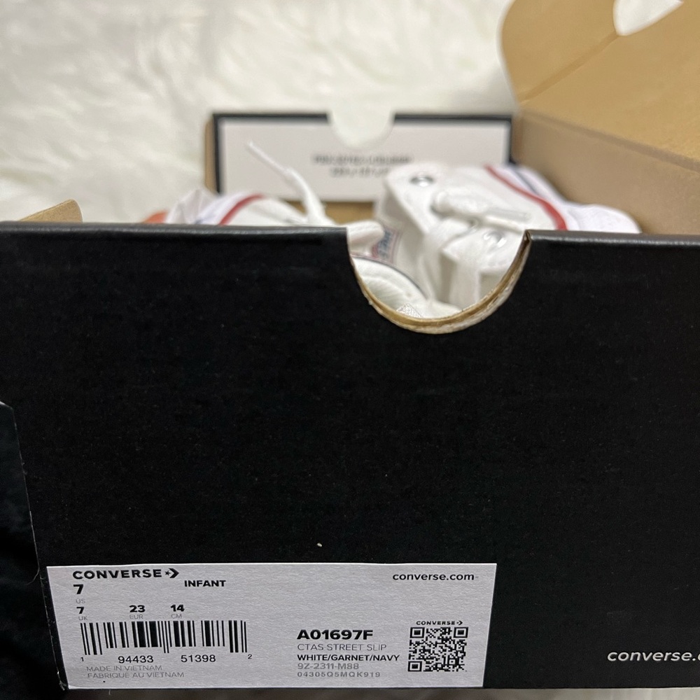 Converse Infant White Sneakers